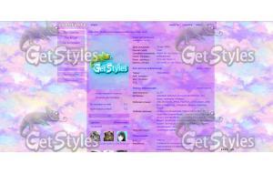 pastel clouds purple pink тема для контакта