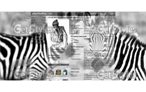 zebra stripes BlackAndWhi тема для контакта