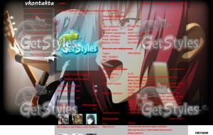Angel Beats тема для контакта