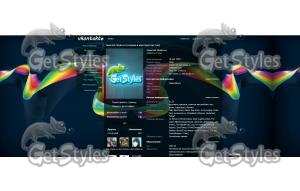 rainbow ribbon тема для контакта