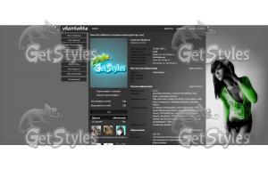 девушка в наушниках тема для контакта