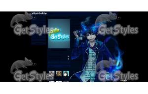 Синий экзорцист тема для контакта