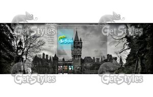 Готический замок тема для контакта