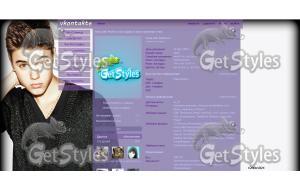 Justin Bieber тема для контакта