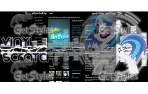Vinyl Scratch тема для контакта