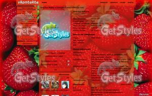 Клубничный фреш тема для контакта