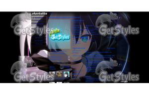White  Black Rock Shooter тема для контакта