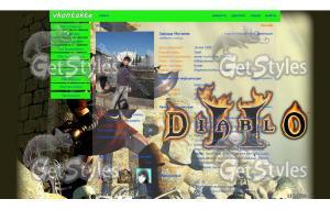 Diablo 2 тема для контакта