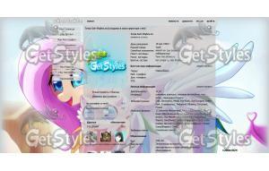 Rainbow Dash and Flutters тема для контакта
