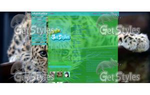 Милый леопард тема для контакта