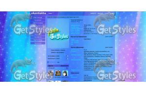 blue pink тема для контакта