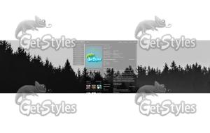 Forest Blackwhite тема для контакта