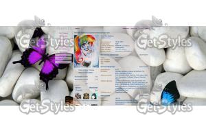 бабочки_камни_butterflies тема для контакта